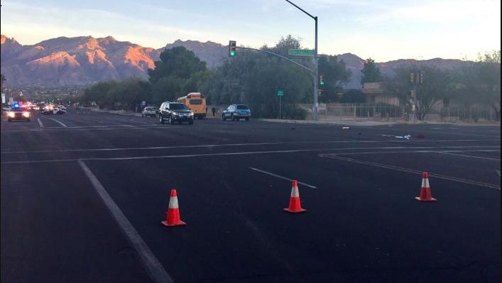 Police identify pedestrian struck, killed by school bus on Tucson's north side